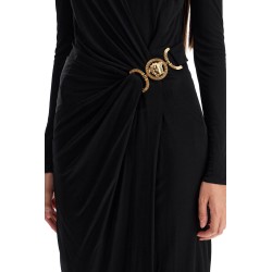 draped jersey dress with