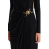 draped jersey dress with