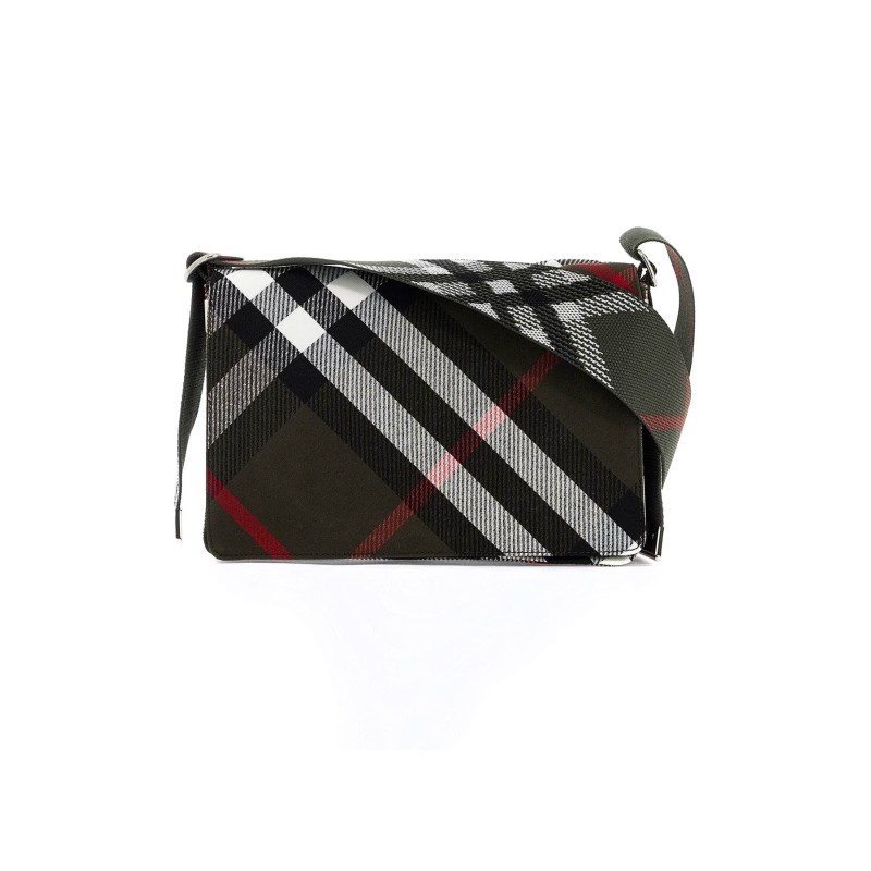 trench check shoulder bag