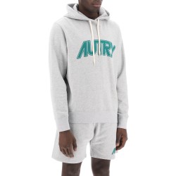 hoodie with maxi logo print