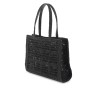 ella crochet raffia tote bag in