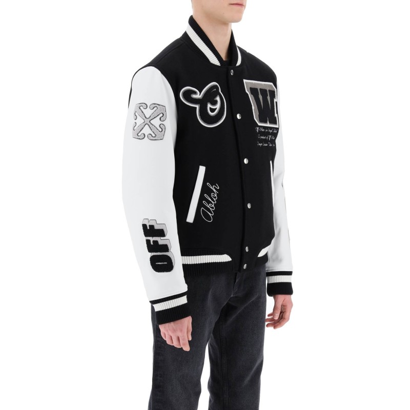 lea varsity bomber jacket