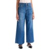 lightweight denim wide leg jeans