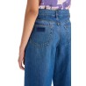 lightweight denim wide leg jeans