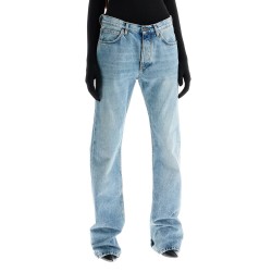 low-rise straight leg jeans