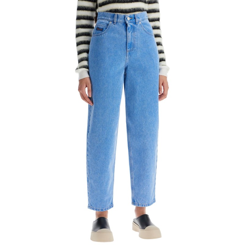 organic denim cropped jeans in