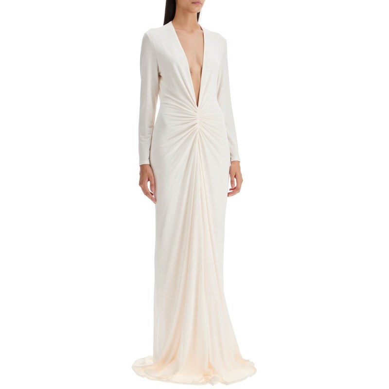 long stretch jersey evening dress