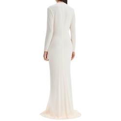 long stretch jersey evening dress