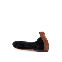 suede ballet flats for