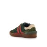 "mesh and leather clay sneakers with