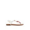 "nappa flip-flops with coral