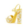 "shiny leather platform sandals with mai