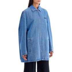 'oversized organic denim jacket