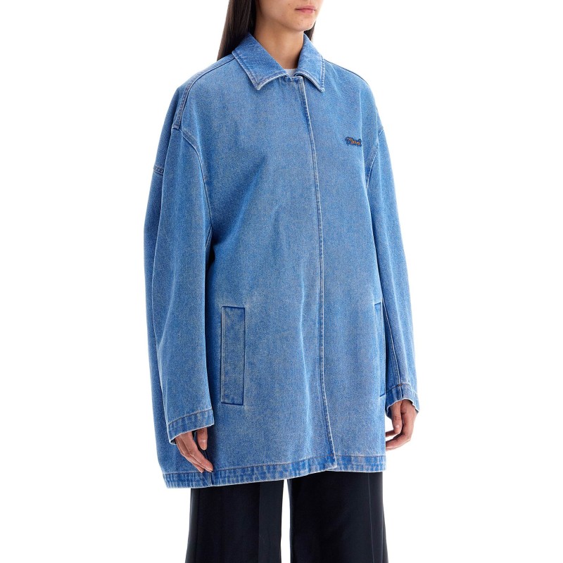 'oversized organic denim jacket