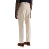 twill gabardine trousers with garment