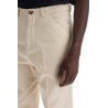 twill gabardine trousers with garment