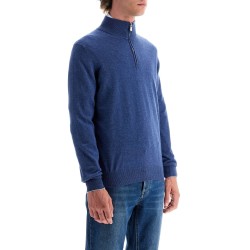 high-neck cashmere pullover sweater