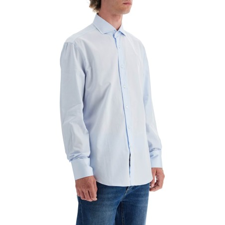 spread collar slim fit shirt