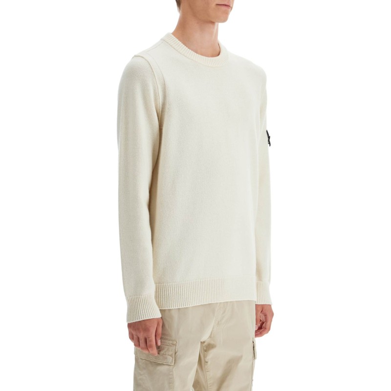 crewneck wool blend pullover