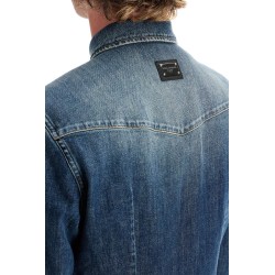 denim stretch shirt for men