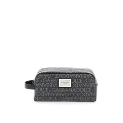 coated jacquard vanity case