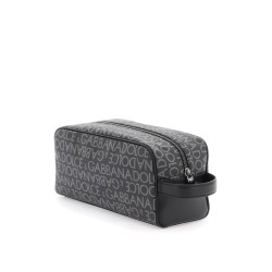 coated jacquard vanity case