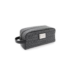 coated jacquard vanity case