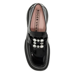 wallaviv patent leather loafers with rh