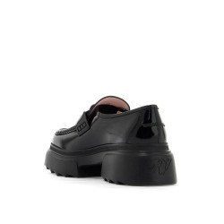 wallaviv patent leather loafers with rh