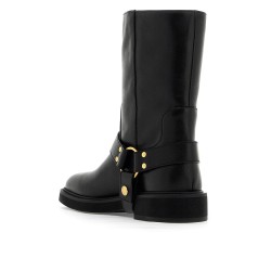 vlogo signature leather biker boots