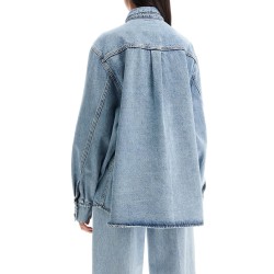 denim oversized shirt for women