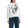 boxy cherry blossom skull sweat