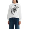 boxy cherry blossom skull sweat