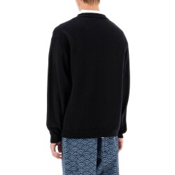 "boke flower wool pullover