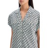 printed poplin camp shirt