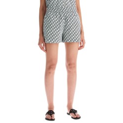 printed poplin shorts for