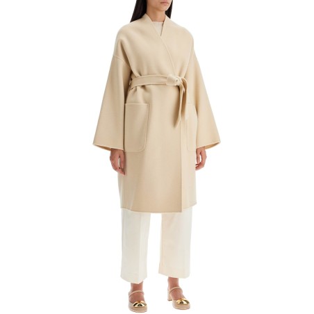 eris midi wrap coat with robe