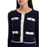 'cropped crochet cardigan for