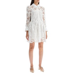 floral lace chemisier dress