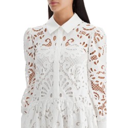 floral lace chemisier dress