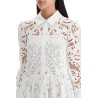 floral lace chemisier dress