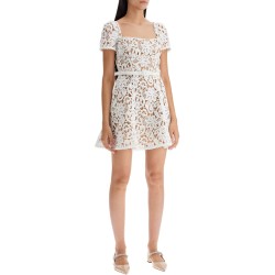 floral lace mini dress with eight