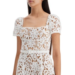 floral lace mini dress with eight