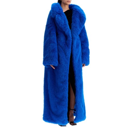 maxi faux fur coat in