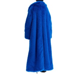 maxi faux fur coat in