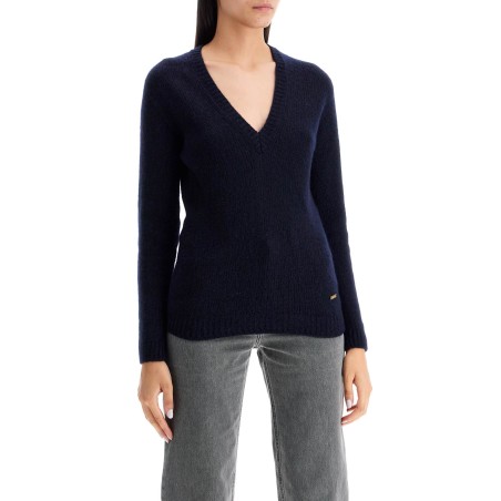 regular fit v-neck pullover sweater.