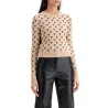 cropped moon jacquard pul