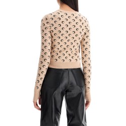 cropped moon jacquard pul