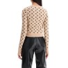 cropped moon jacquard pul