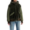 shearling insert jacket with